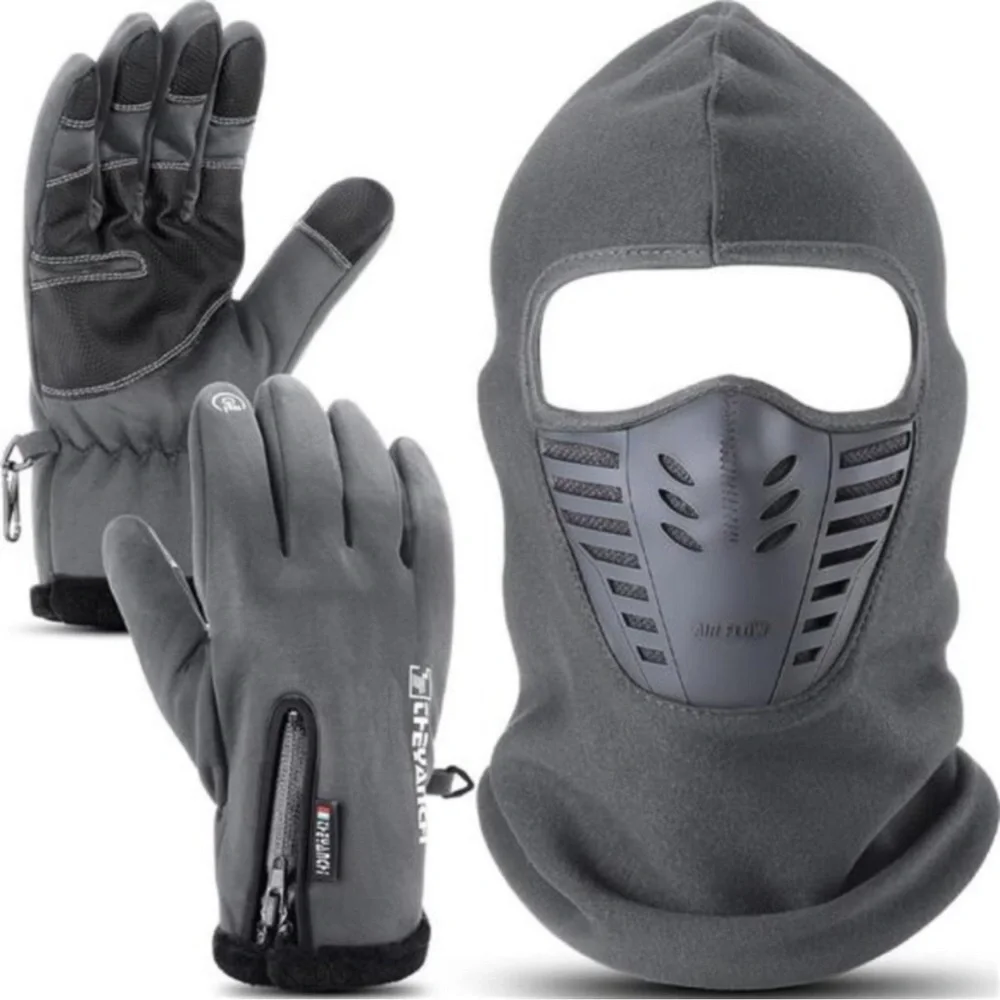 Winter Balaclava Face Mask Ski Gloves Full Face Mask Breathable Face Cover